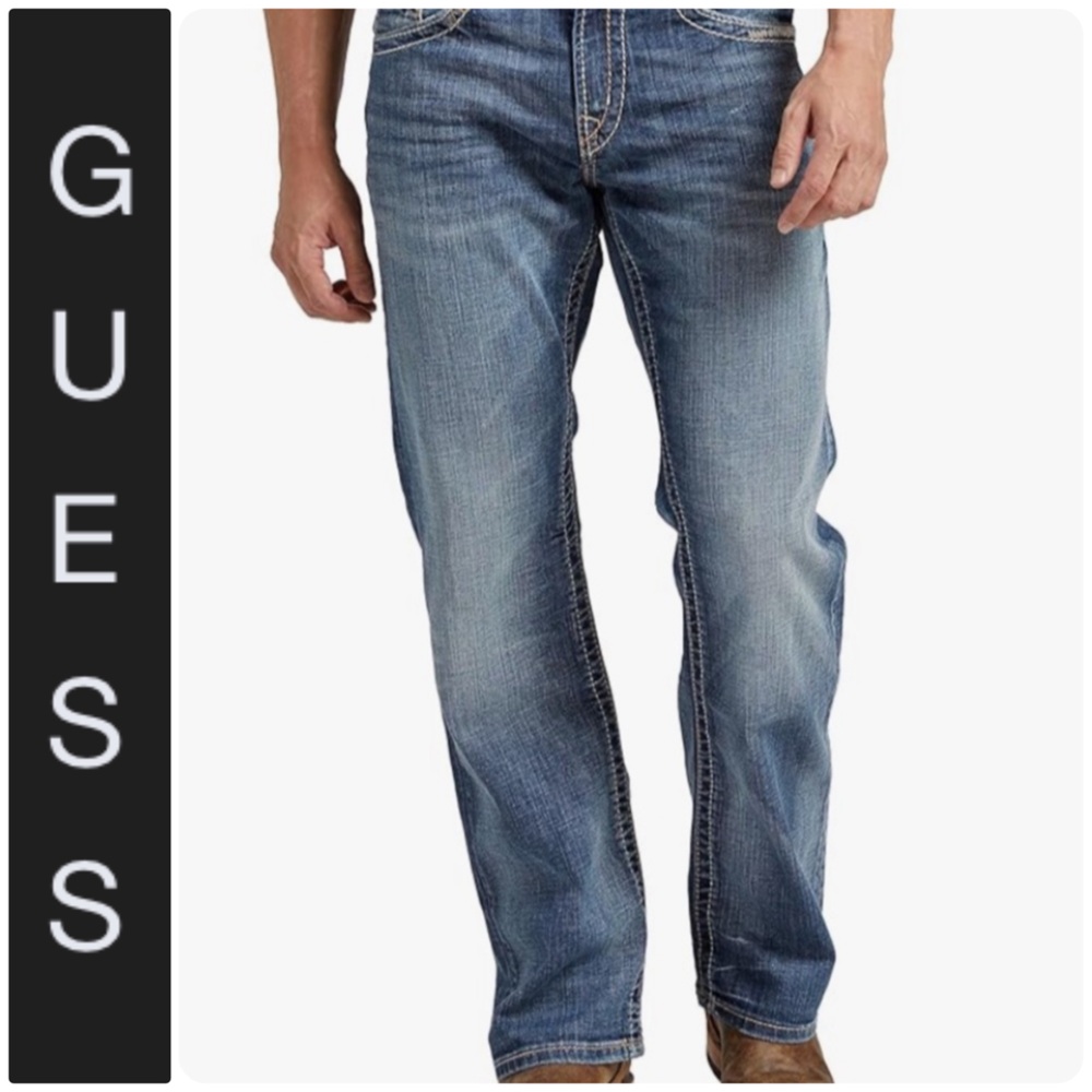 Men's GUESS Jeans - Straight Leg Denim, Size 30 x 32 • Classic Boot Leg